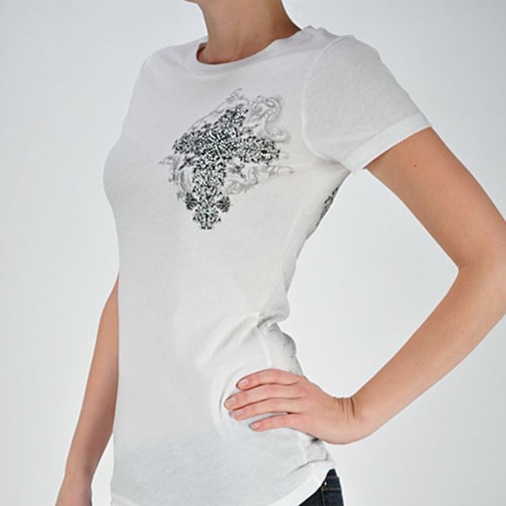 NWT Women's Vocal Tee w/ Cross & Bling